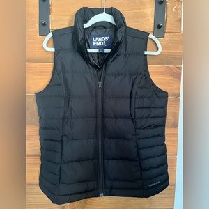 Women’s Lands End vest, medium, black
